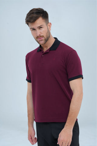 Men's Plum Cotton Polo Shirt - CrossFitters