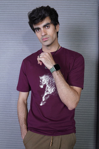 Men's Plum Cotton T-Shirt - CrossFitters