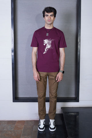 Men's Plum Cotton T-Shirt - CrossFitters