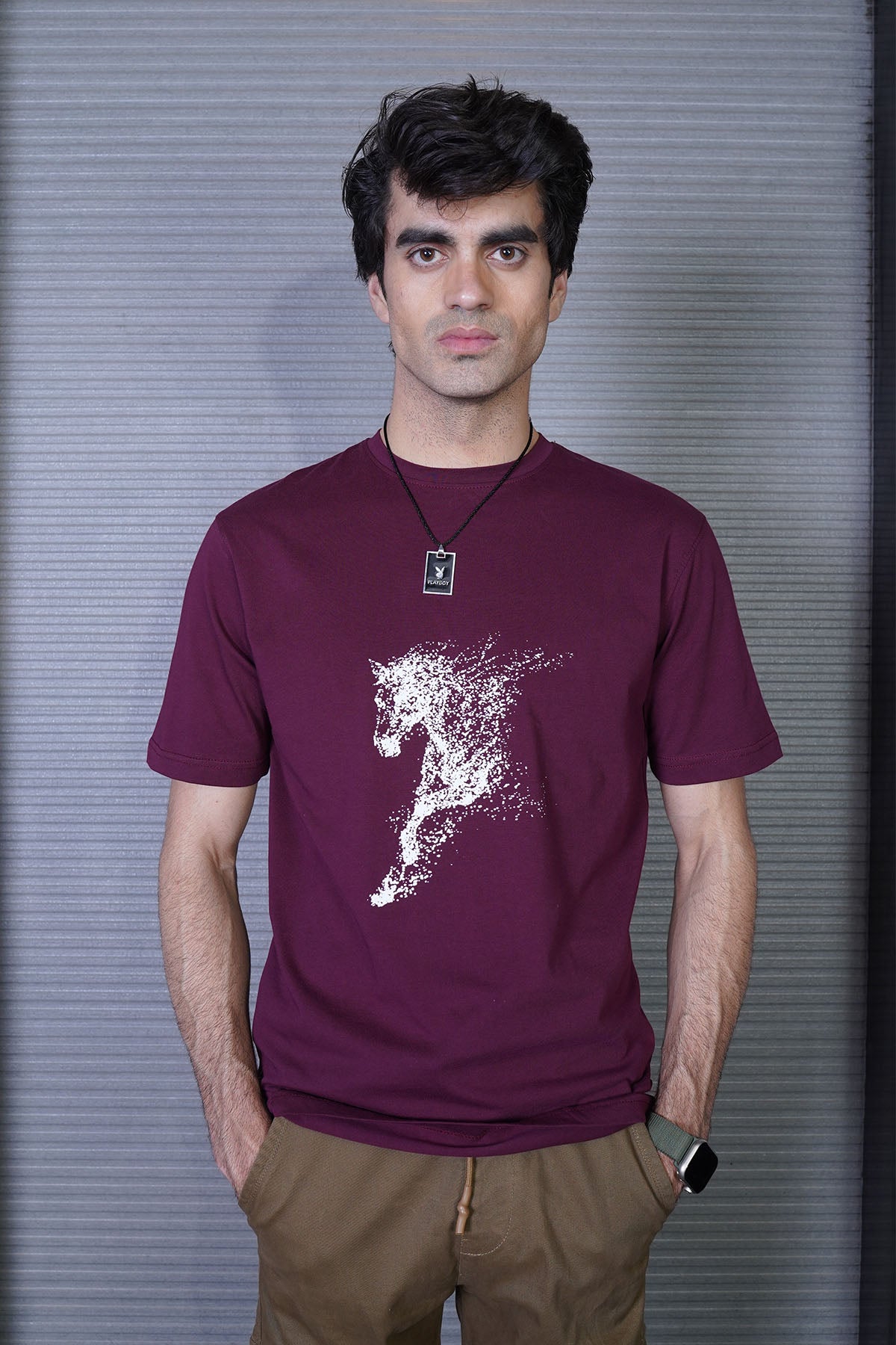 Men's Plum Cotton T-Shirt - CrossFitters