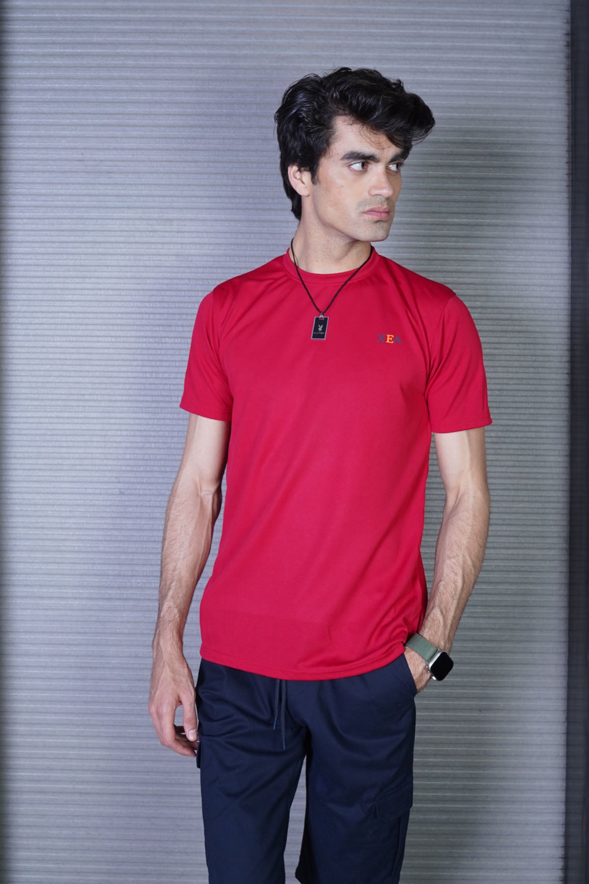 Men's Red Cotton T-Shirt - CrossFitters