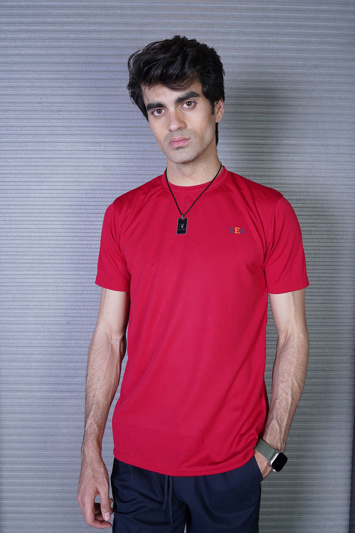 Men's Red Cotton T-Shirt - CrossFitters