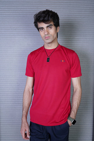 Men's Red Cotton T-Shirt - CrossFitters