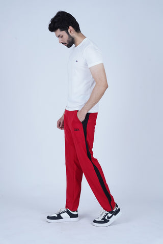 Men's Red Polyester Trouser - CrossFitters