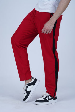 Men's Red Polyester Trouser - CrossFitters