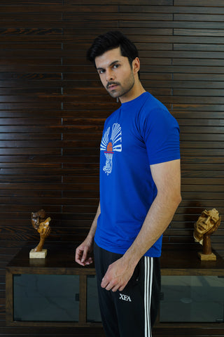 Men's Royal Blue Polyester T-Shirt - CrossFitters