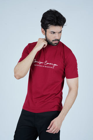Men's Ruby Red Cotton T-Shirt - CrossFitters