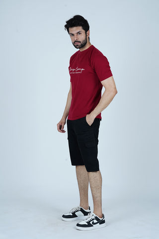Men's Ruby Red Cotton T-Shirt - CrossFitters