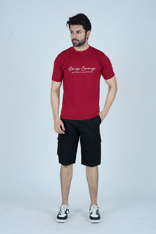 Men's Ruby Red Cotton T-Shirt - CrossFitters