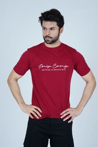 Men's Ruby Red Cotton T-Shirt - CrossFitters