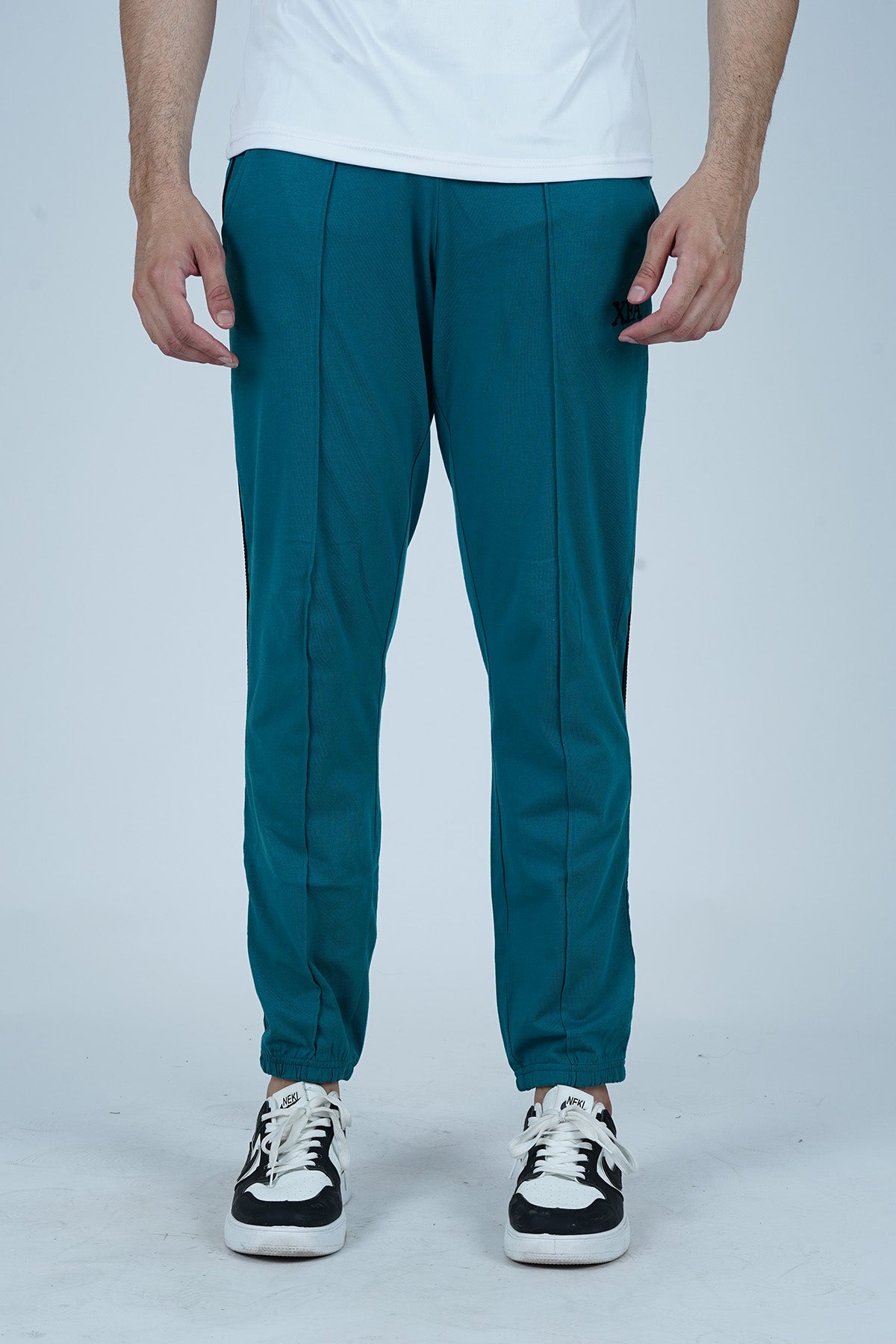 Men's Sea Green Cotton Jogger Pants - CrossFitters