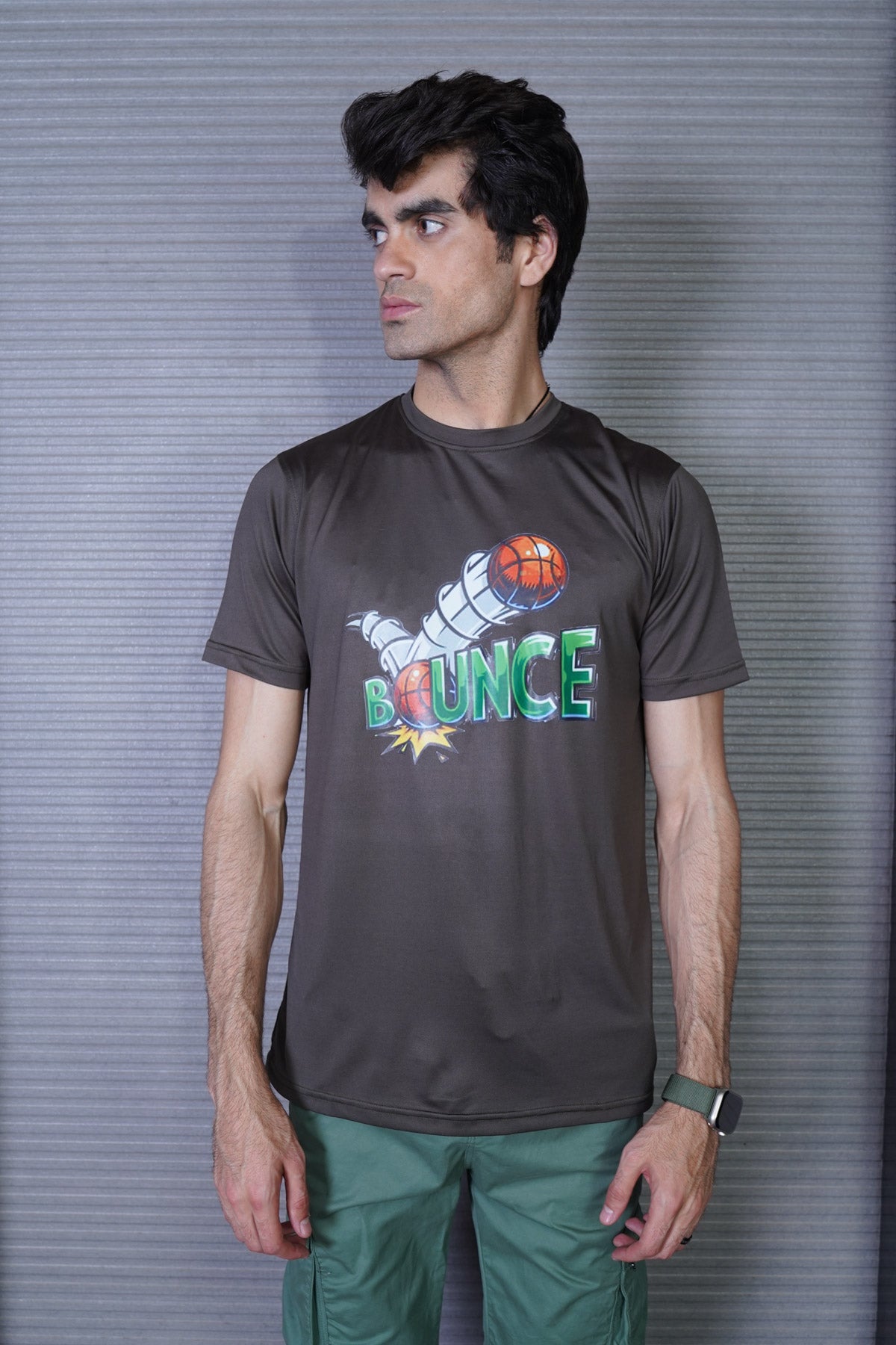 Men's Smokey Black Polyester T-Shirt - CrossFitters