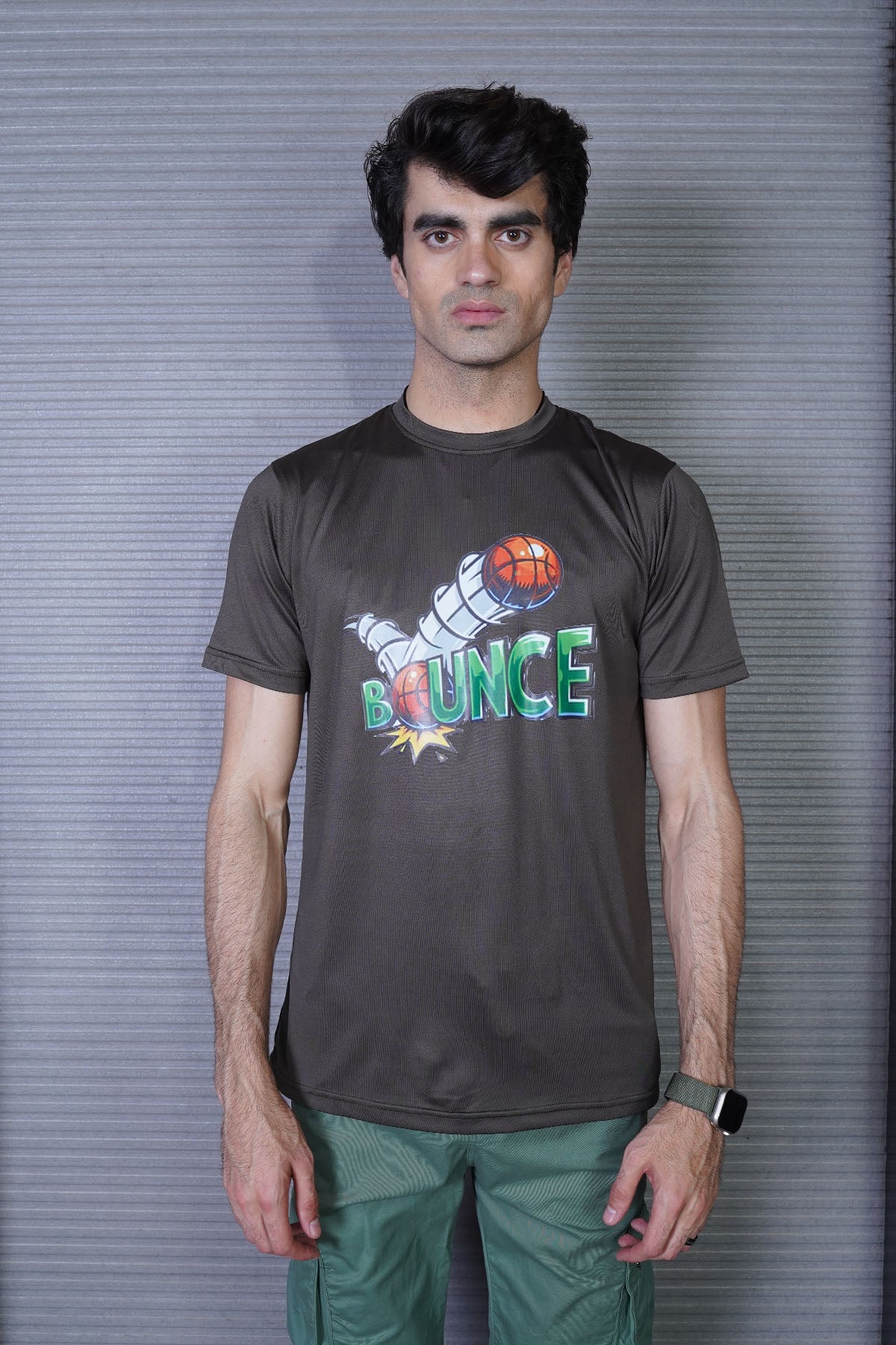 Men's Smokey Black Polyester T-Shirt - CrossFitters
