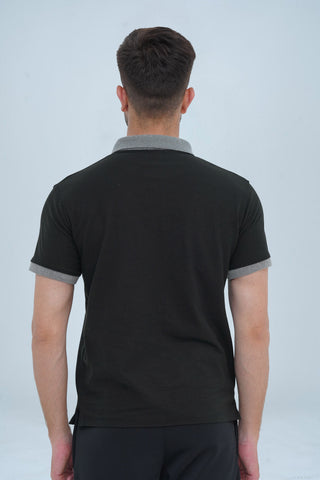 Men's Soft Black Cotton Polo Shirt - CrossFitters