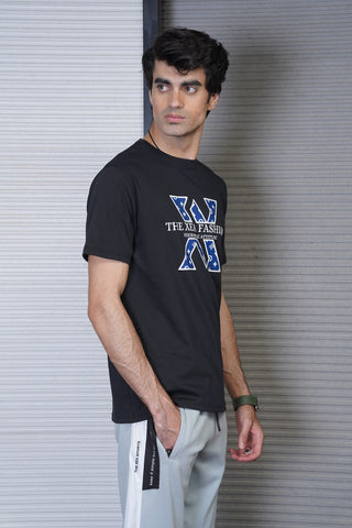 Men's Soft Black Cotton T-Shirt - CrossFitters