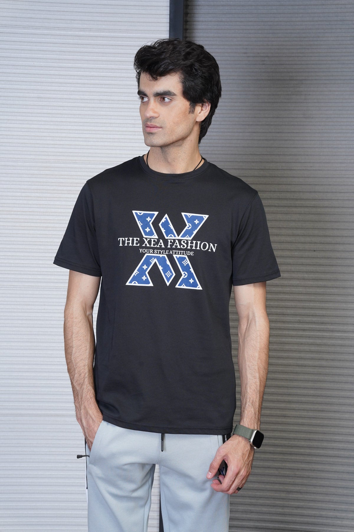 Men's Soft Black Cotton T-Shirt - CrossFitters
