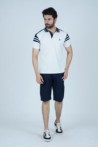 Men's White Cotton Polo Shirt - CrossFitters