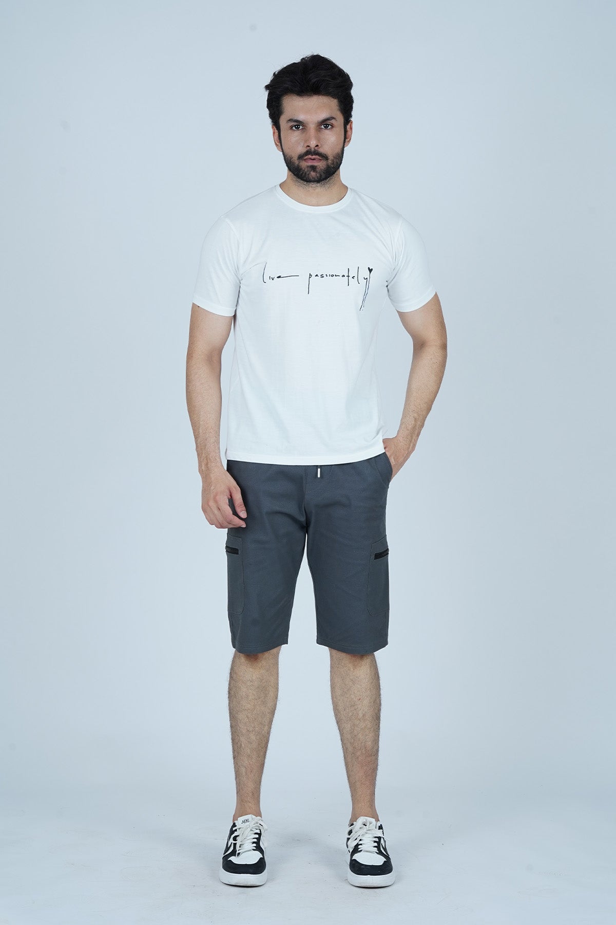 Men's White Cotton T-Shirt - CrossFitters
