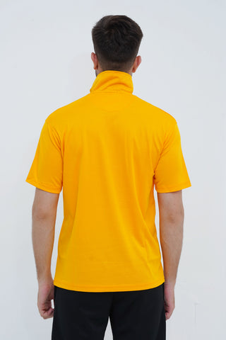 Men's Yellow Polyester Polo Shirt - CrossFitters