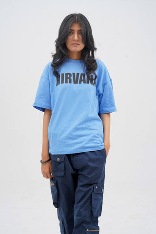 Rockstar Denim Blue Oversized T-Shirt - CrossFitters