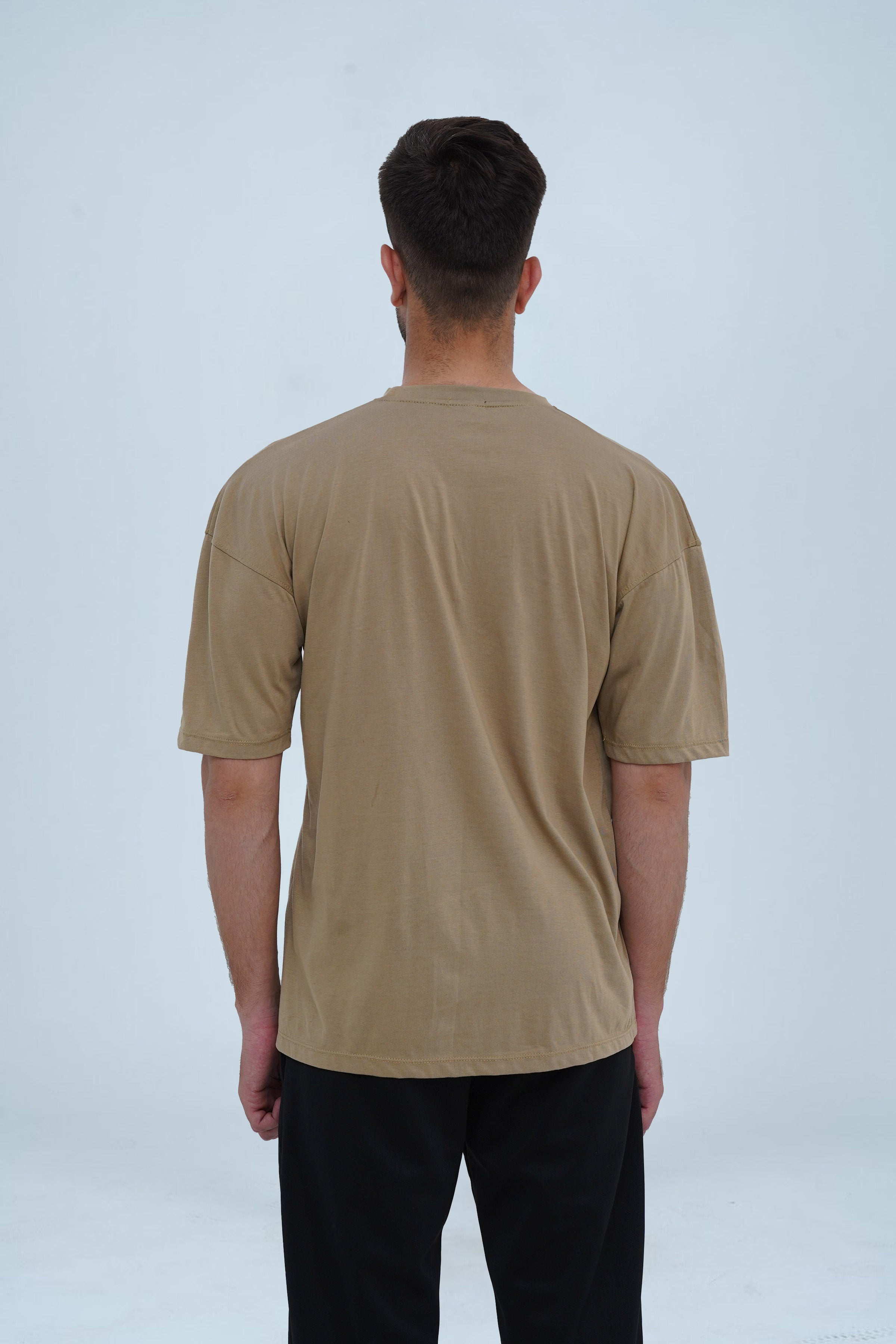 Unisex Beige Cotton Oversized T-Shirt - CrossFitters