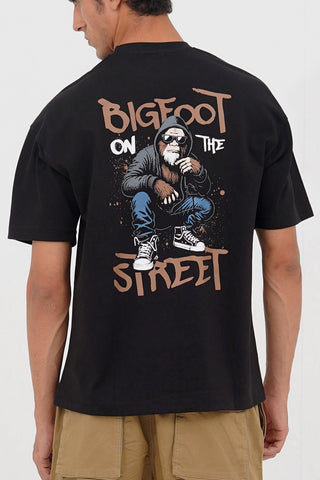 Unisex Black Cotton Oversized T-Shirt - CrossFitters