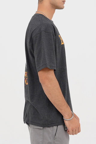 Unisex Charcoal Cotton Oversized T-Shirt - CrossFitters