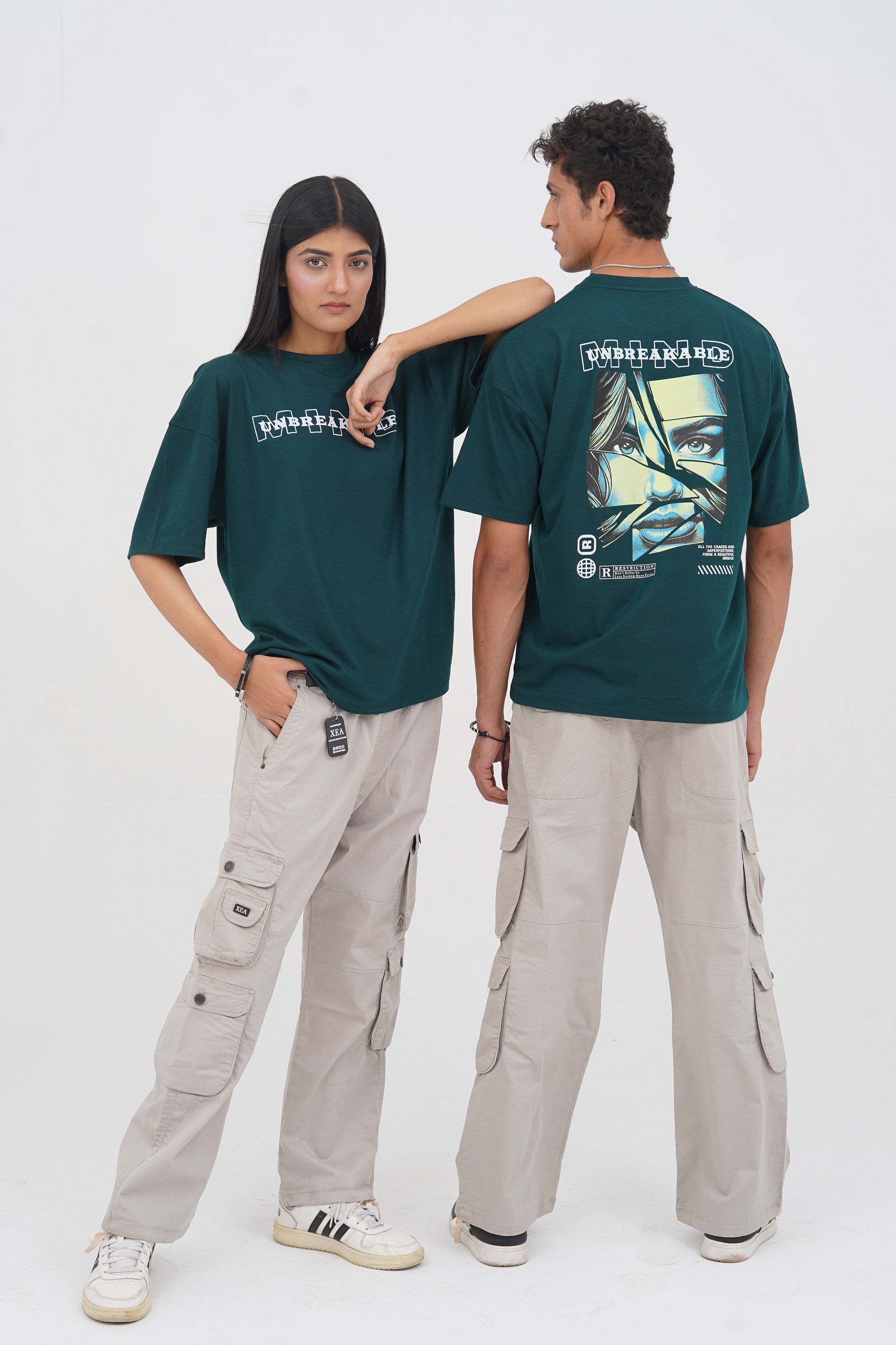 Unisex Cyan Cotton Oversized T-Shirt - CrossFitters