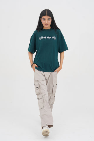 Unisex Cyan Cotton Oversized T-Shirt - CrossFitters