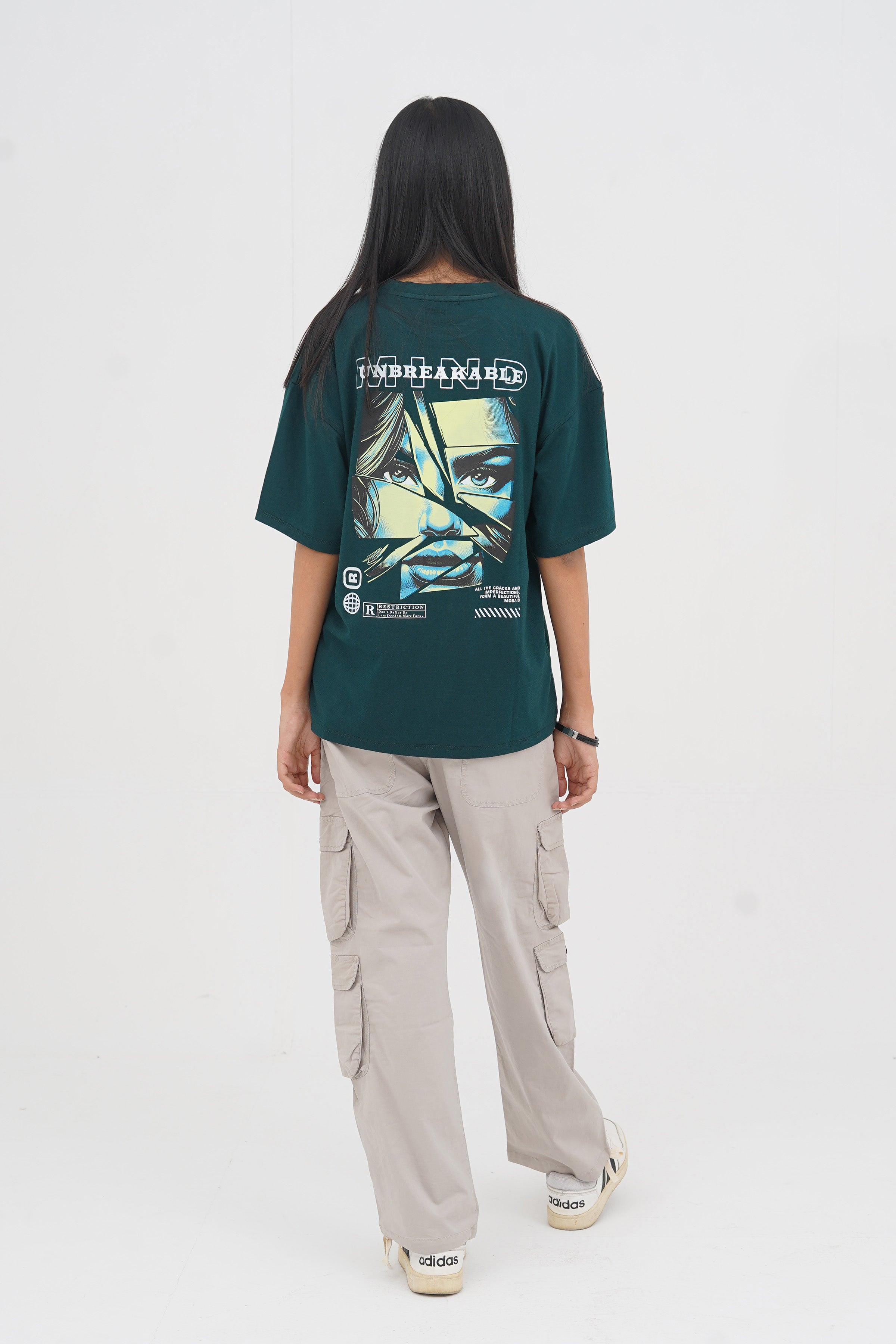 Unisex Cyan Cotton Oversized T-Shirt - CrossFitters