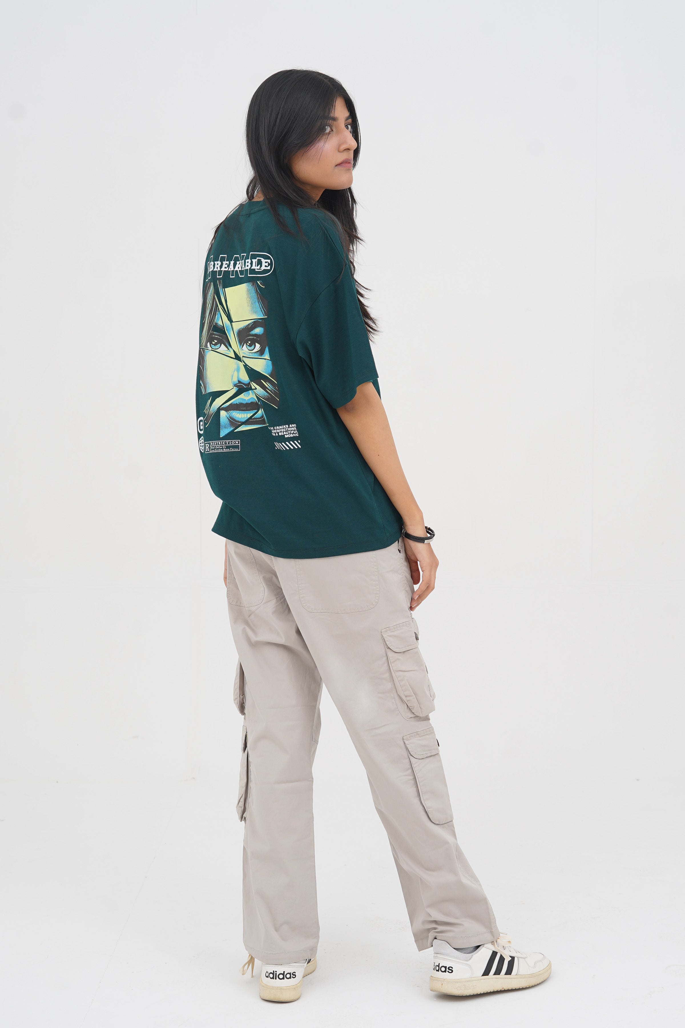 Unisex Cyan Cotton Oversized T-Shirt - CrossFitters