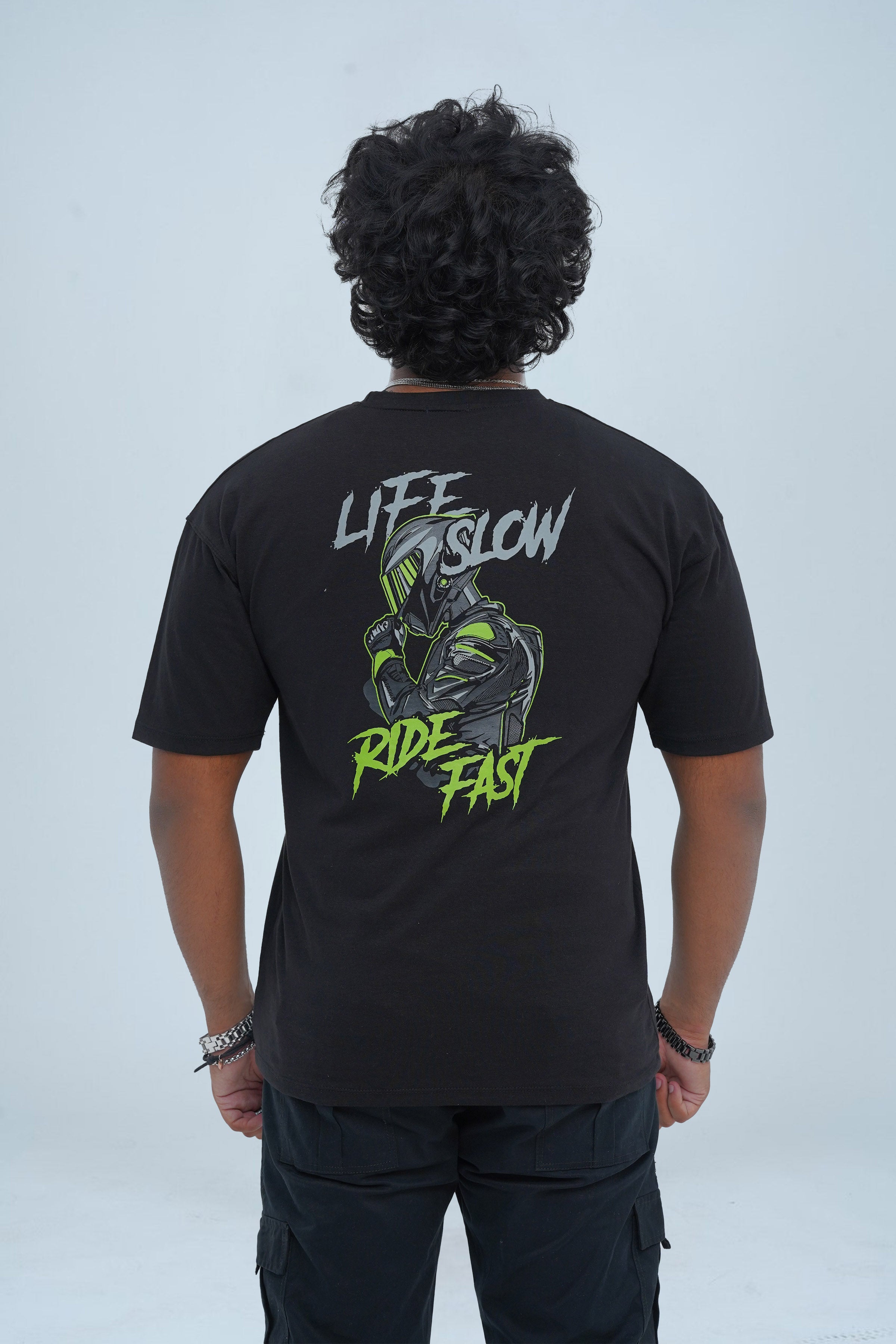 Unisex Ebony Black Cotton Oversized T-Shirt - CrossFitters