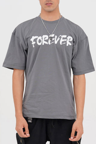 Unisex Grey Cotton Oversized T-Shirt - CrossFitters
