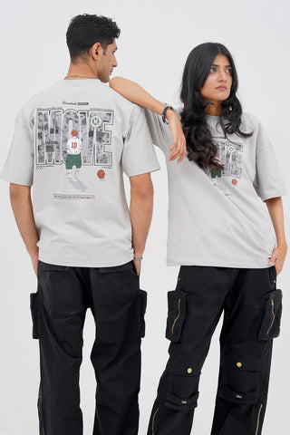 Unisex Light Grey Oversized T-Shirt - CrossFitters