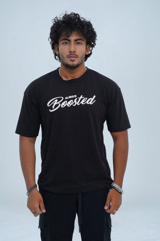 Unisex Rich Black Cotton Oversized T-Shirt - CrossFitters