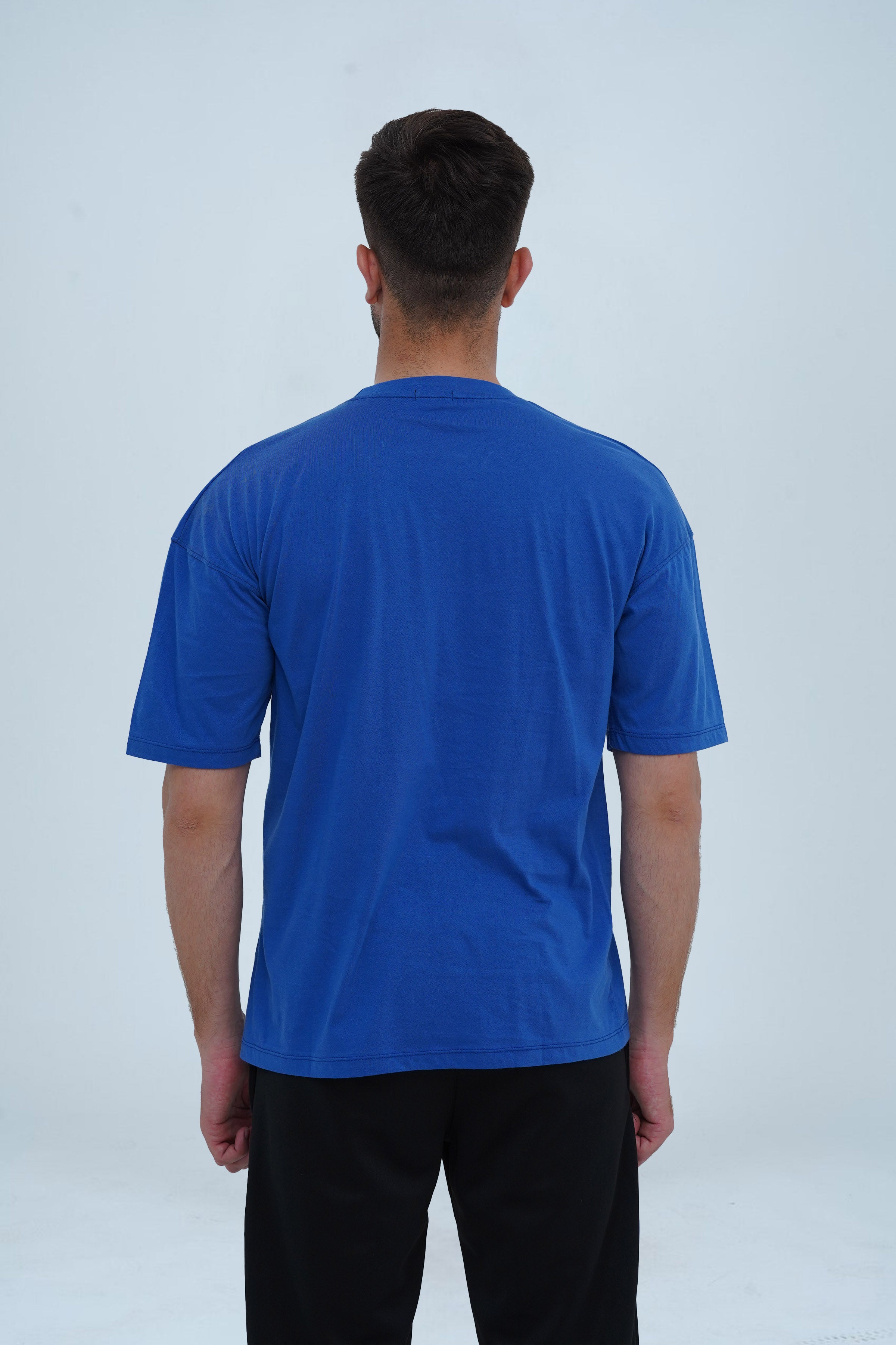 Unisex Royal Blue Cotton Oversized T-Shirt - CrossFitters