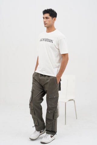 Unisex White Cotton Oversized T-Shirt - CrossFitters